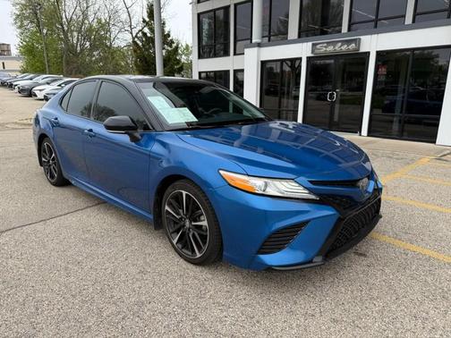 Blue Streak/Midnight Black Metallic 2020 Toyota Camry XSE