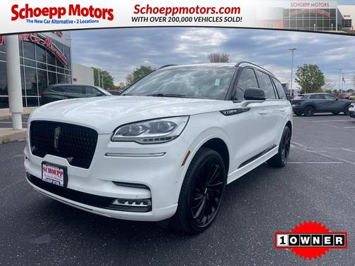 Pristine White Metallic Tri-Coat 2023 Lincoln Aviator Reserve AWD