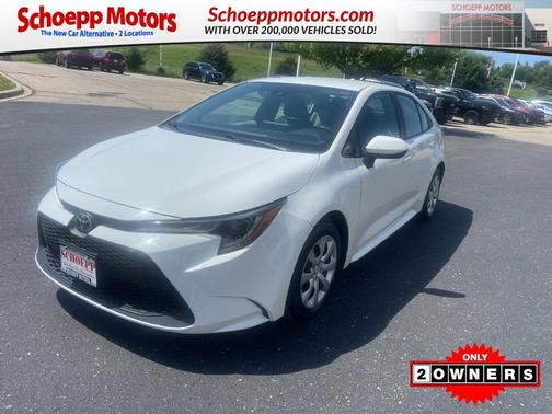 White 2021 Toyota Corolla LE