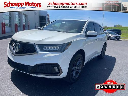 White Diamond Pearl 2019 Acura MDX 3.5L Technology & A-Spec Pkgs