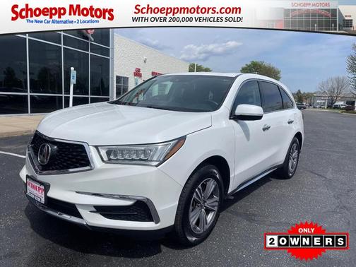 Platinum White Pearl 2020 Acura MDX 3.5L