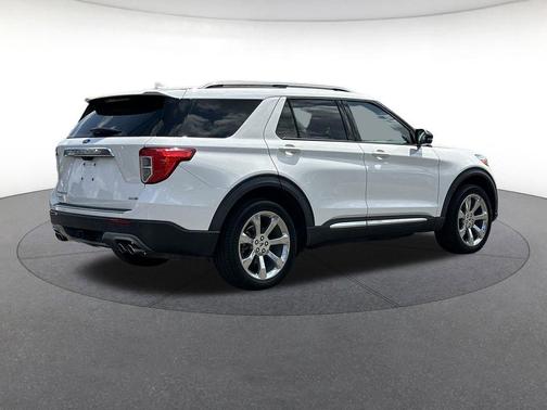 Star White Metallic Tri-Coat 2020 Ford Explorer Platinum