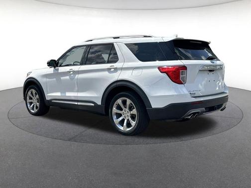 Star White Metallic Tri-Coat 2020 Ford Explorer Platinum