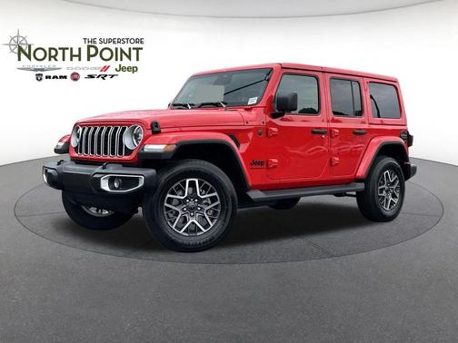 Firecracker Red Clearcoat 2026 Jeep Wrangler 4-Door Sahara 4x4