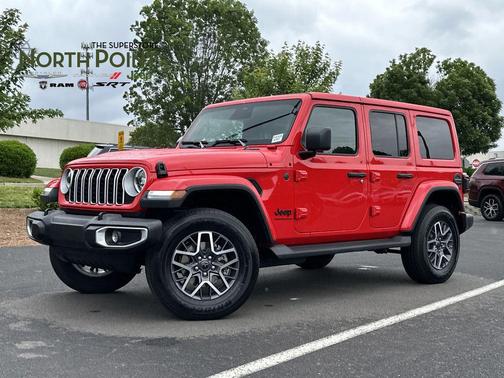 Firecracker Red Clearcoat 2026 Jeep Wrangler 4-Door Sahara 4x4