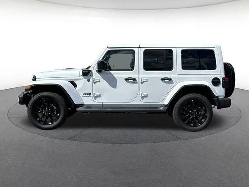 Bright White Clearcoat 2025 Jeep Wrangler 4xe Sahara
