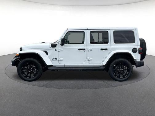 Bright White Clearcoat 2025 Jeep Wrangler 4xe Sahara