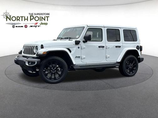 Bright White Clearcoat 2025 Jeep Wrangler 4xe Sahara