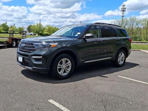 FORGED GREEN METALLIC 2022 Ford Explorer XLT