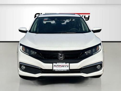 Platinum White Pearl 2020 Honda Civic EX-L