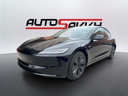 Black 2025 Tesla Model 3 Long Range