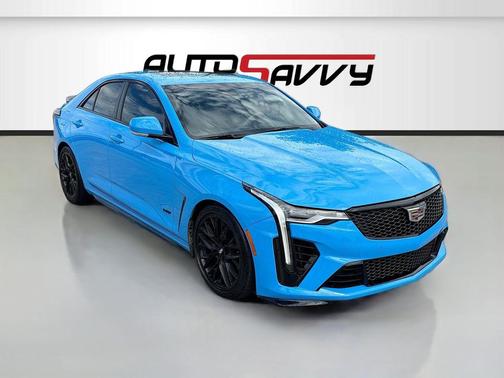 Electric Blue 2023 Cadillac CT4-V V-Series Blackwing