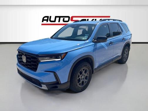 Light Blue 2025 Honda Pilot TrailSport