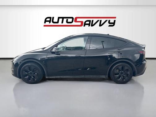 Solid Black 2025 Tesla Model Y Long Range Dual Motor Rear-Wheel Drive