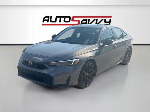 Gray 2025 Honda Civic Hybrid Sport