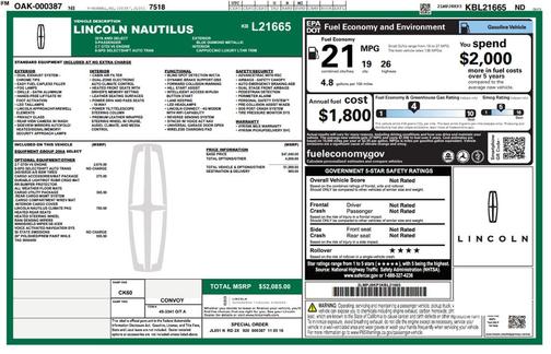 2019 Lincoln Nautilus Select