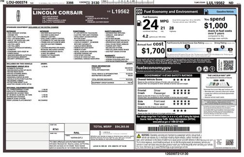 2020 Lincoln Corsair Reserve