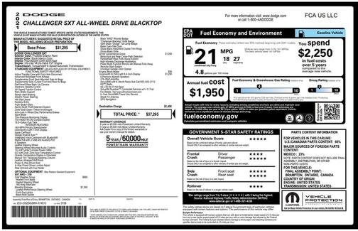 2021 Dodge Challenger SXT