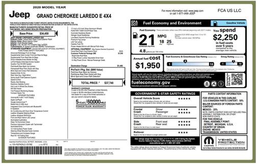 2020 Jeep Grand Cherokee Laredo E