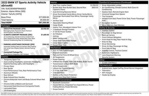 2023 BMW X7 xDrive40i