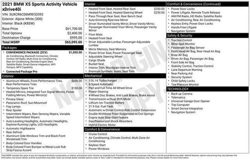 2021 BMW X5 xDrive40i
