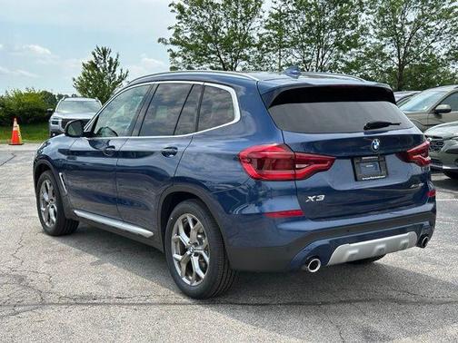 Blue Metallic 2021 BMW X3 xDrive30i
