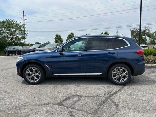 Blue Metallic 2021 BMW X3 xDrive30i