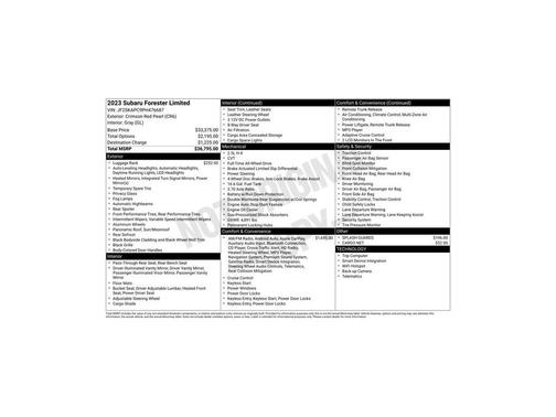 2023 Subaru Forester Limited