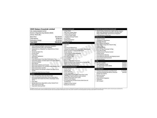 2025 Subaru Crosstrek Limited
