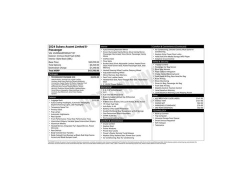 2024 Subaru Ascent Limited