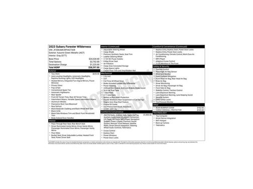 2023 Subaru Forester Wilderness