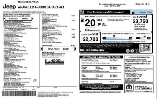 2024 Jeep Wrangler 4-Door Sahara 4x4