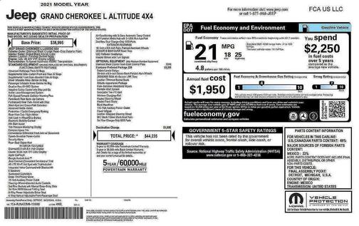 2021 Jeep Grand Cherokee L Altitude