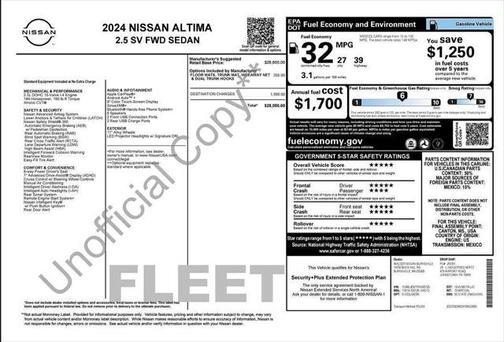 2024 Nissan Altima 2.5 SV