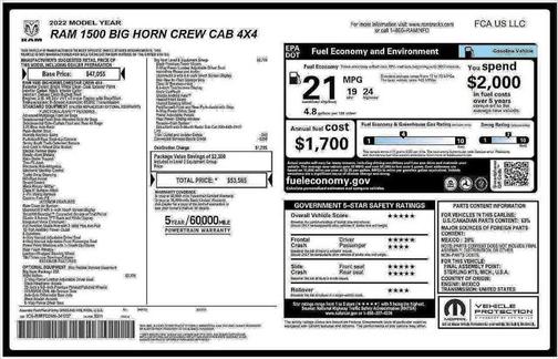 2022 RAM 1500 Big Horn/Lone Star