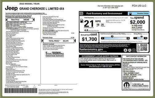 2022 Jeep Grand Cherokee L Limited