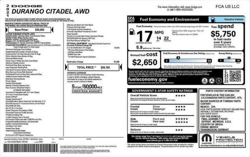 2021 Dodge Durango Citadel AWD