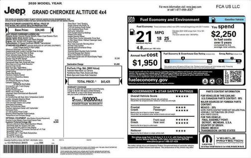 2020 Jeep Grand Cherokee Altitude