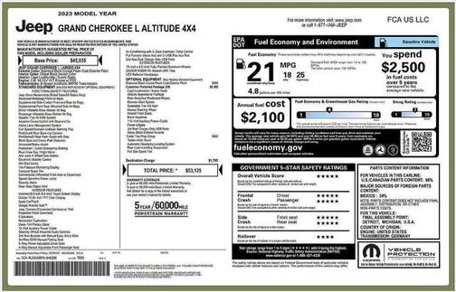 2023 Jeep Grand Cherokee L Altitude