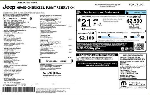 2023 Jeep Grand Cherokee L Summit Reserve