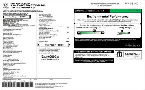 2023 RAM ProMaster 2500 High Roof