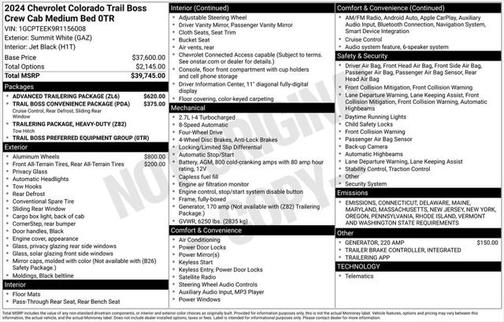 2024 Chevrolet Colorado Trail Boss