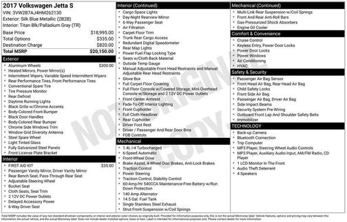 2017 Volkswagen Jetta 1.4T S