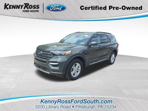 Forged Green Metallic 2023 Ford Explorer XLT
