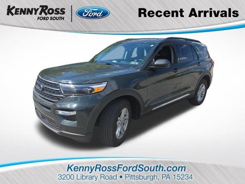 Forged Green Metallic 2023 Ford Explorer XLT