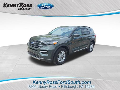 Forged Green Metallic 2023 Ford Explorer XLT