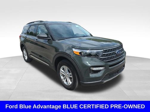 Forged Green Metallic 2023 Ford Explorer XLT
