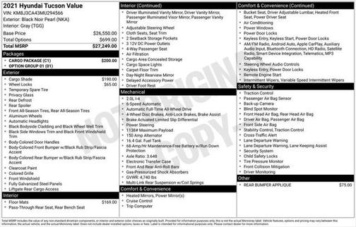 2021 Hyundai TUCSON Value