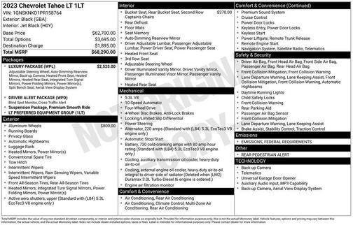 2023 Chevrolet Tahoe LT