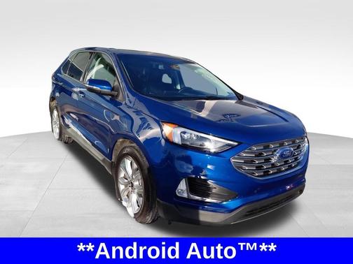 Atlas Blue Metallic 2024 Ford Edge Titanium